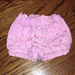 Baby Gap pink floral shorts